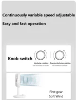 High-End 360° Rotatable Mini Desktop Fan with Knob Speed Control, Quiet USB Cooling Fan for Home, Office, and Bedroom - Image 5