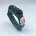 Hot Sell Girls Boy Silicone Watch Kids LED Cartoon Touch Watch Children Silicone Bracelet Waterproof Digital Watch-fashion / Gray