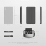 Power Banks Metal Built in Cable USB C Mobile Phone Power Bank 8000mah Charging Station for Restaurant Hotel Coffee Shop Library - Image 2