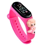 Hot Sell Girls Boy Silicone Watch Kids LED Cartoon Touch Watch Children Silicone Bracelet Waterproof Digital Watch-fashion / White